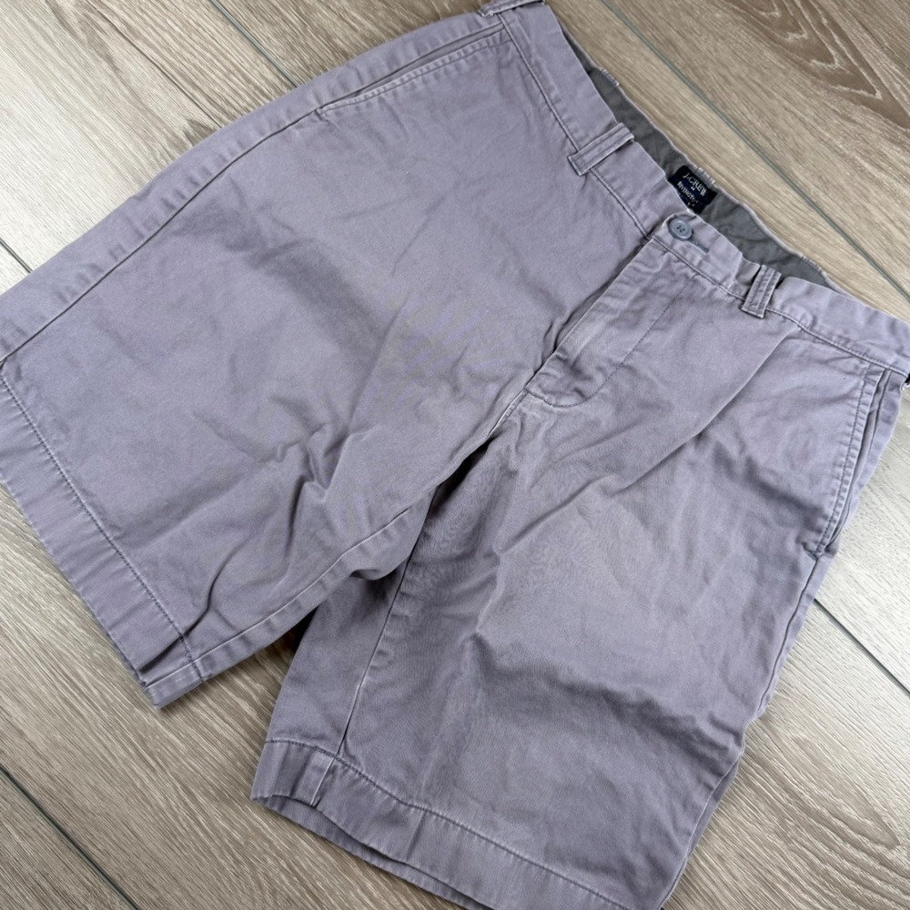 J.Crew Mens Shorts Rivington Chino Cotton Gray Size 33